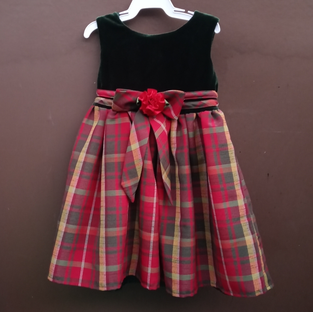Youngland Velvet Plated Dress Sz 3T